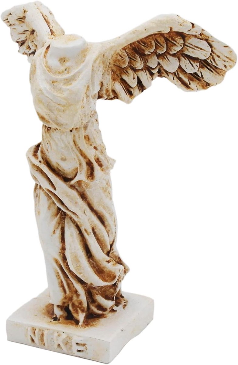Aquariumdecoratie Winged Victory van Samothrace - 8,5 cm - handgemaakt kunsthars - unieke decoratie voor terrarium - ShopVlot
