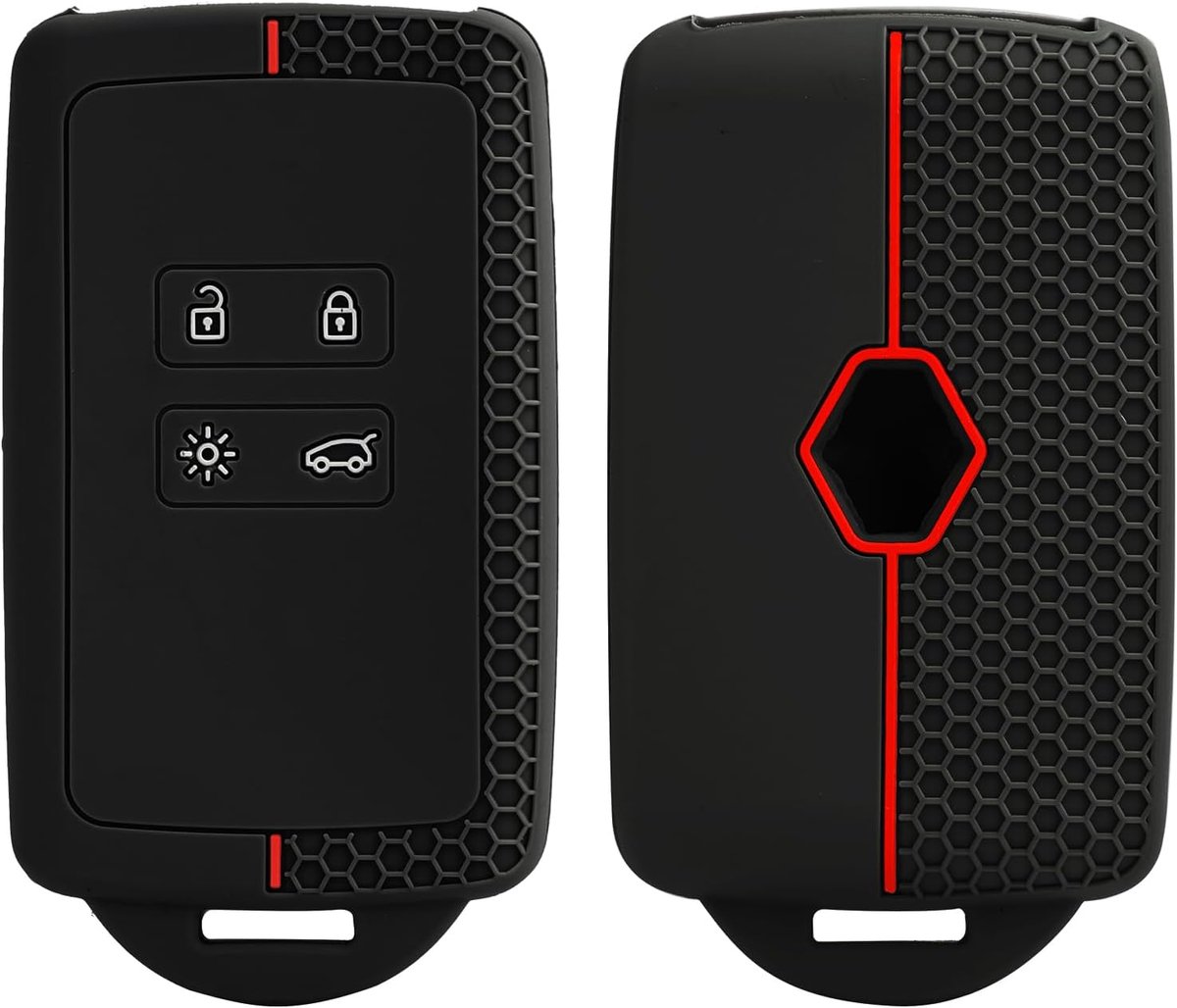 Set van 2 autosleutelhoezen voor Renault Clio Megane Koleos Kadjar