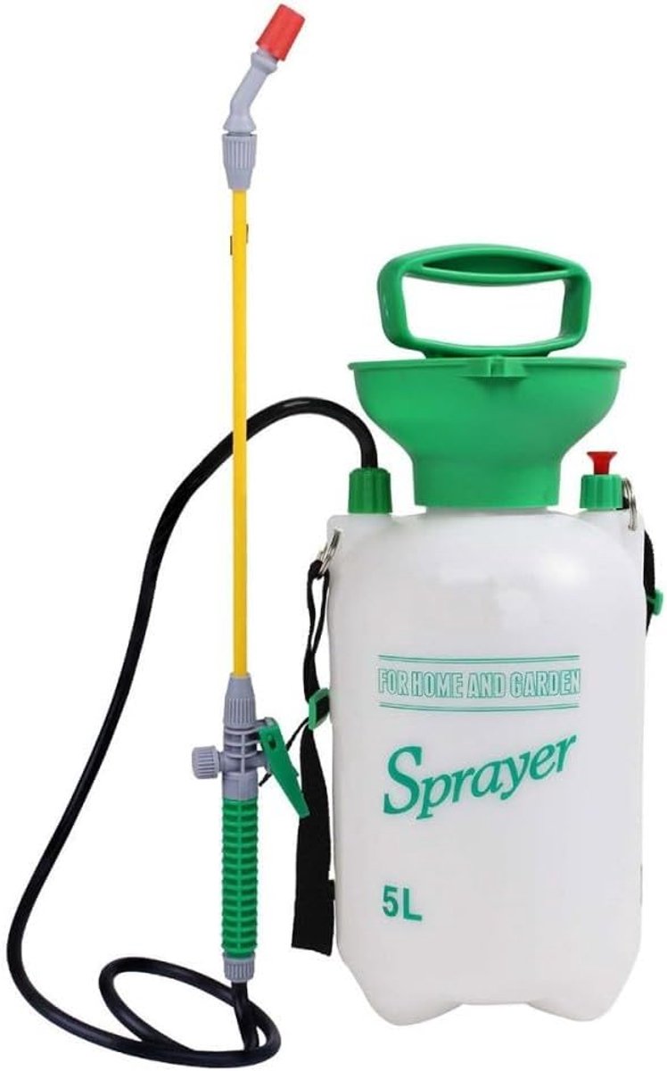 Drukspuit 5 liter - Compact ontwerp - Europese veiligheidscertificatie - Ideaal voor dagelijks gebruik - SnelShoppen