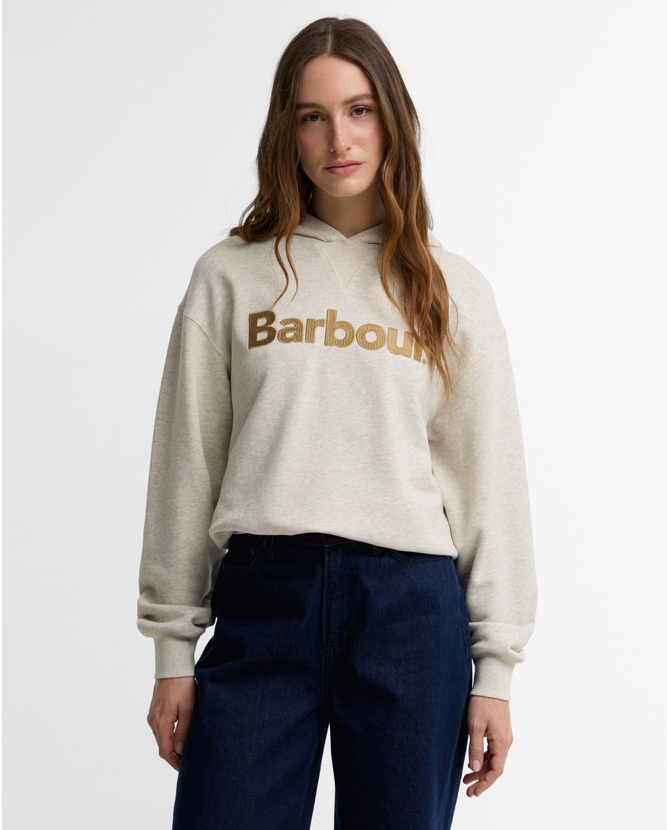 Barbour Hartland hoodie lichtgrijs