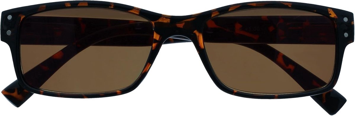 Mannen Groot Bruine Schildpad Zon Lezers Uv400 Ontwerper Stijl
