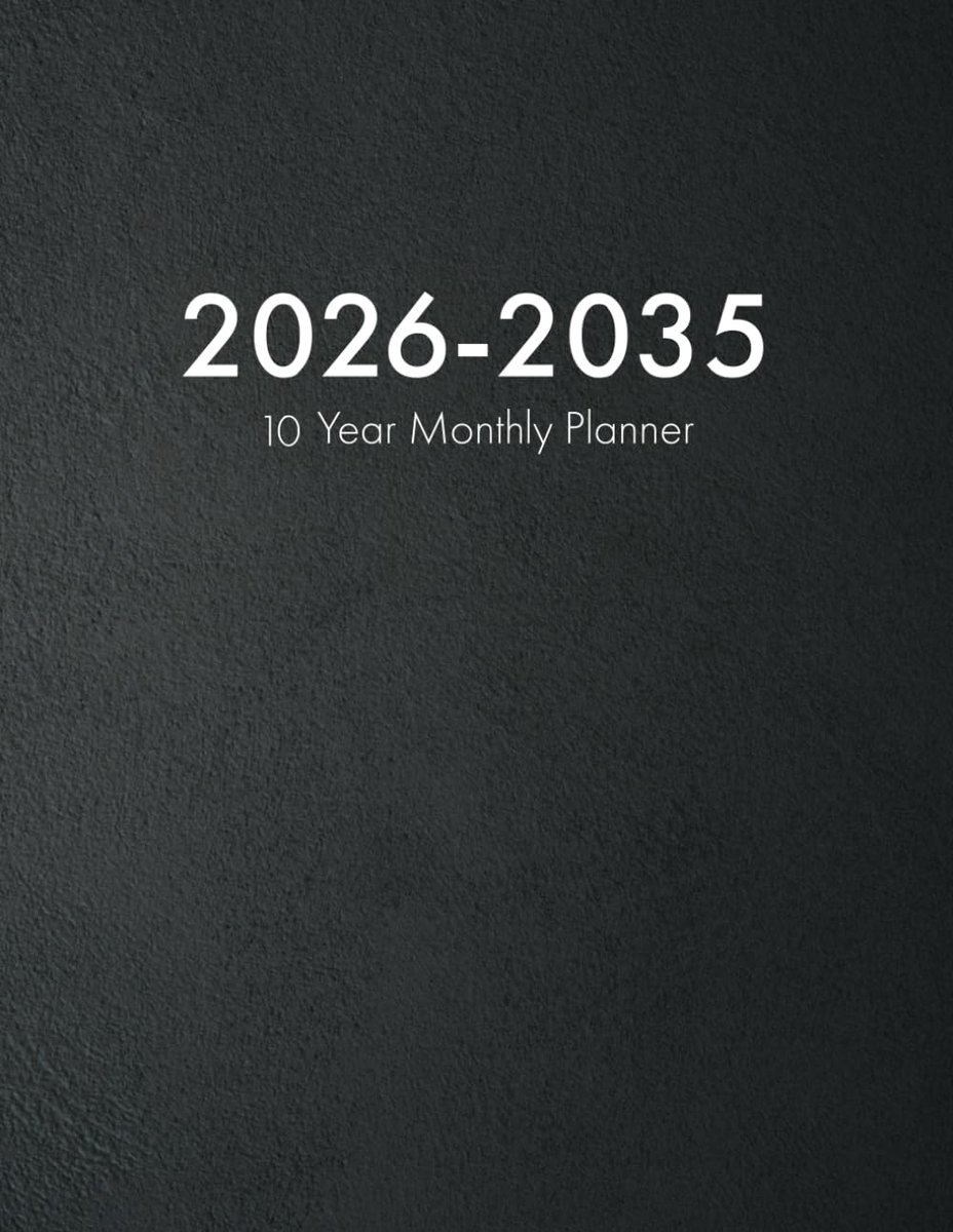 Maandplanner 2026-2035 - 10 jaar overzicht - Compact formaat - Perfect voor lange termijn planning - ShopVlot