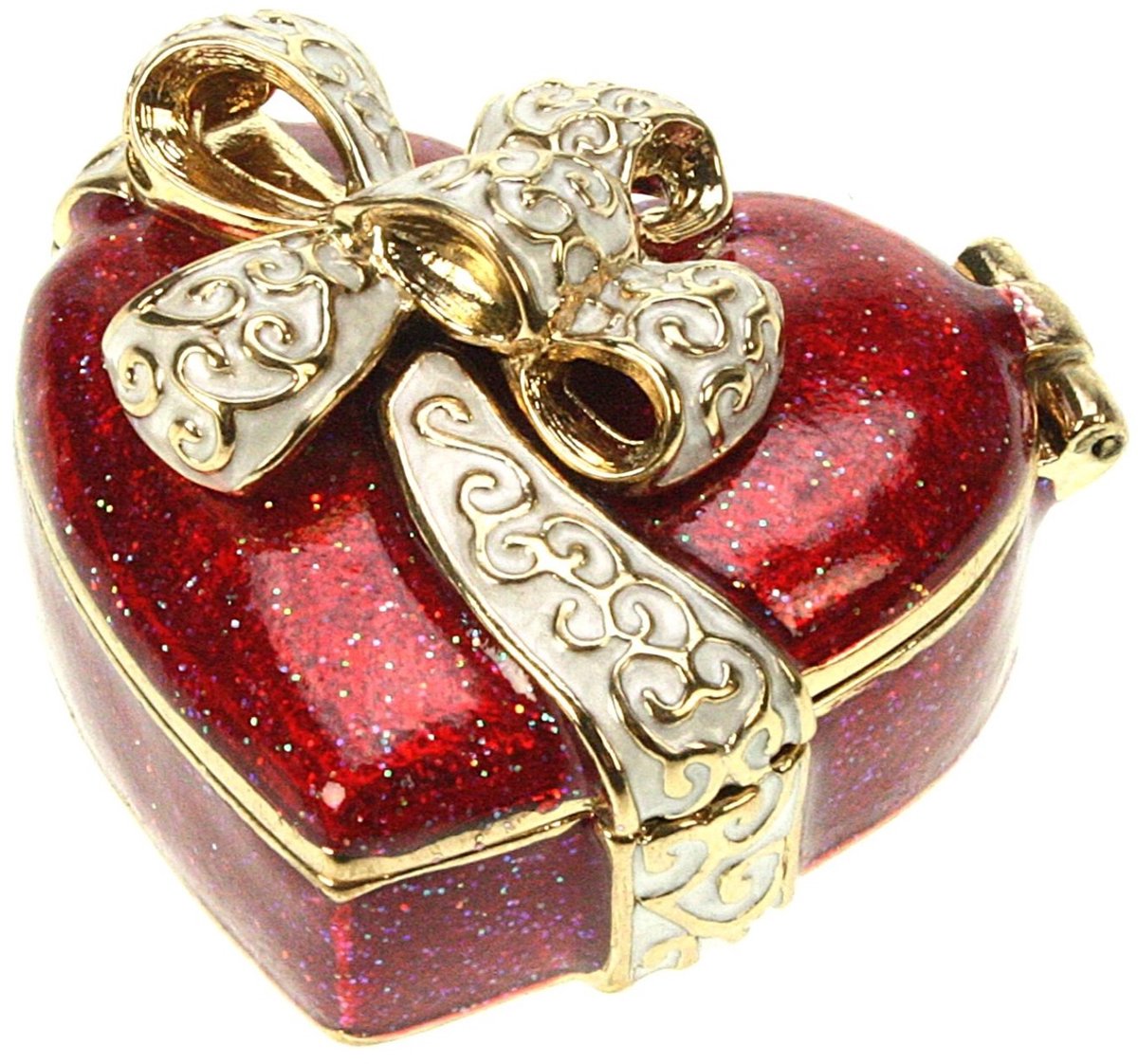 Doosje Hart rood met strik