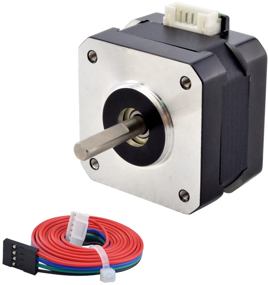 E-serie Nema 17 stappenmotor, 26 Ncm, 1,2 A, 30 mm lichaamslengte, pancake-stappenmotor, 1,8 graden, voor 3D-printer CNC