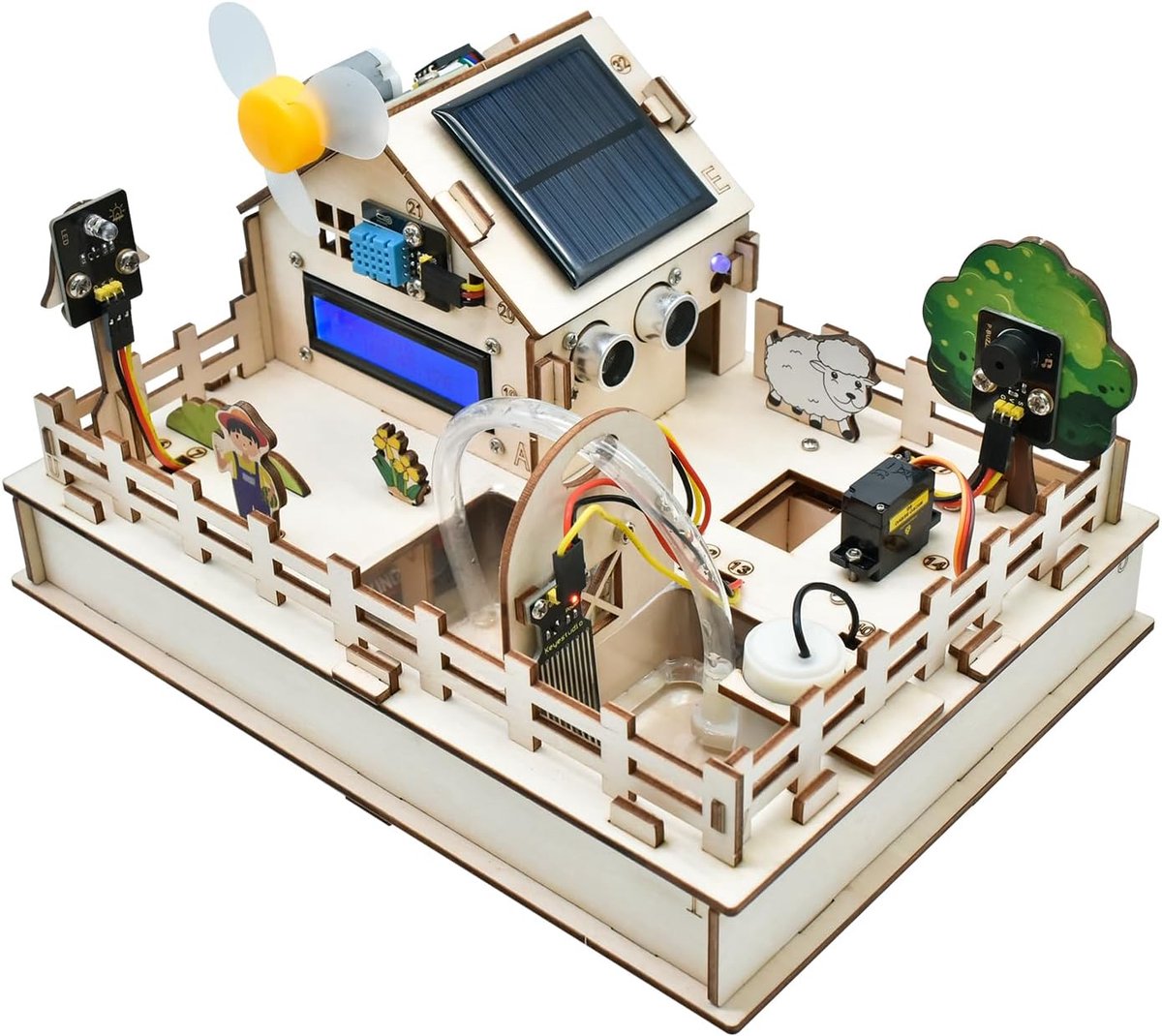 ESP32 IoT Smart Farm Starter Kit for Arduino and Scratch Programming, DIY Sensor Kit Set