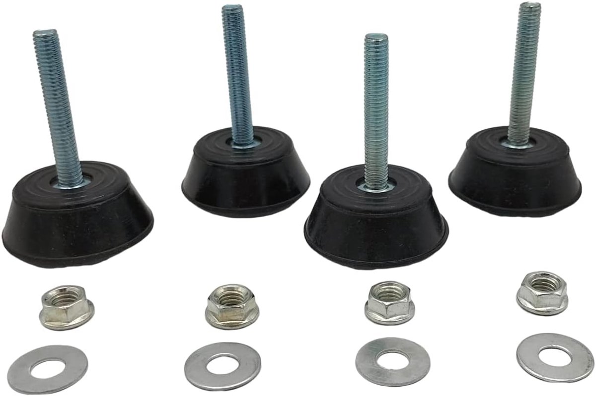 Silentblock voor vloer 4x rubber montage-rubber voor