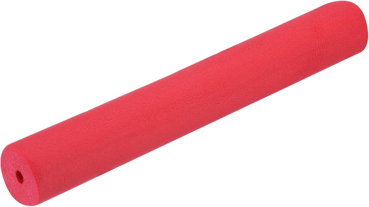 1 stuk 6 x 36 mm (ID*OD) isolatieslang voor buitenbuis, 25 cm isolatiecoating voor buizen, zelfklevend, voor uitrusting, fitnessstudio, airconditioning, rood
