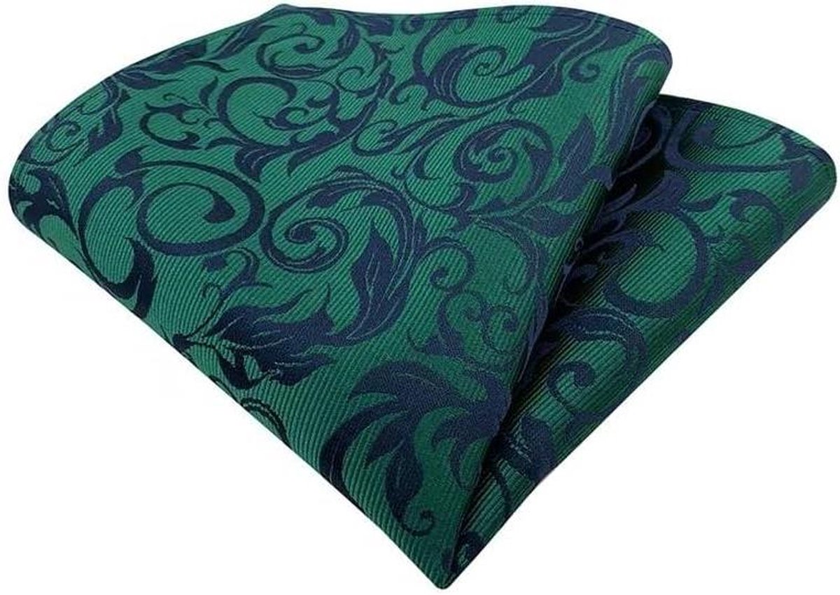 Zachte Heren Zakdoeken - Herensjaaltje Zijde - Accessoire Toevoegen - Slijt- en Vervaagt Niet - 25x25 cm - Groen