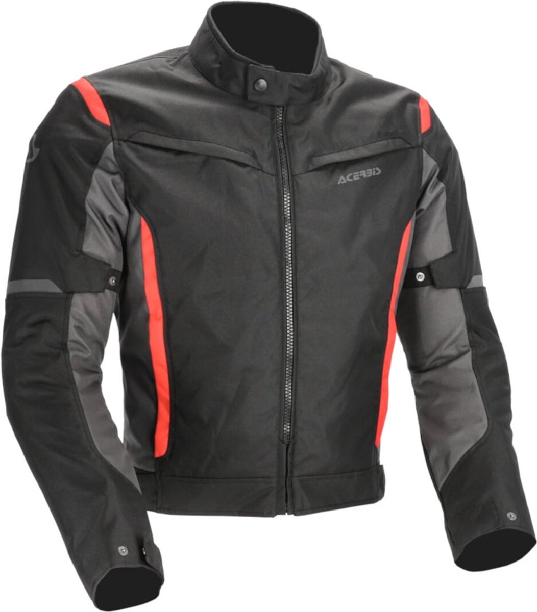 Acerbis X-MAT 2.0 Zwart Rood Textiele Motorjas - Jas