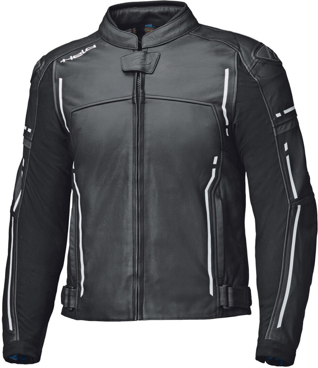 Held Torver Top Zwart Wit Leren Motorjas - Jas
