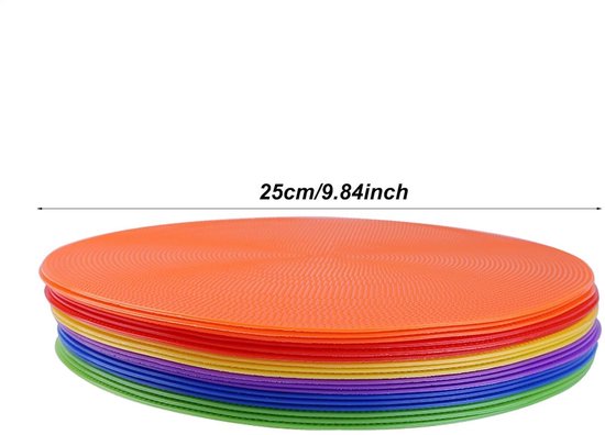 Markeringsplaten Voetbal - Schijven set - Sporttraining Verbeteren - Antislip PVC Materiaal - 10 stuks - Meerdere kleuren — afbeelding 5