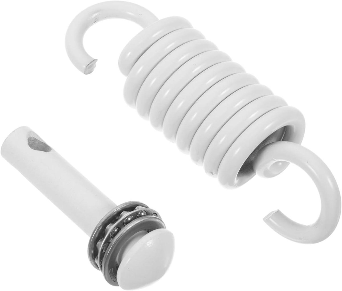 Schommelophangset - Hangmat Stoel Haken - Veilig Ophangen - Met Trillingsdemping - 13 x 4 cm - Wit