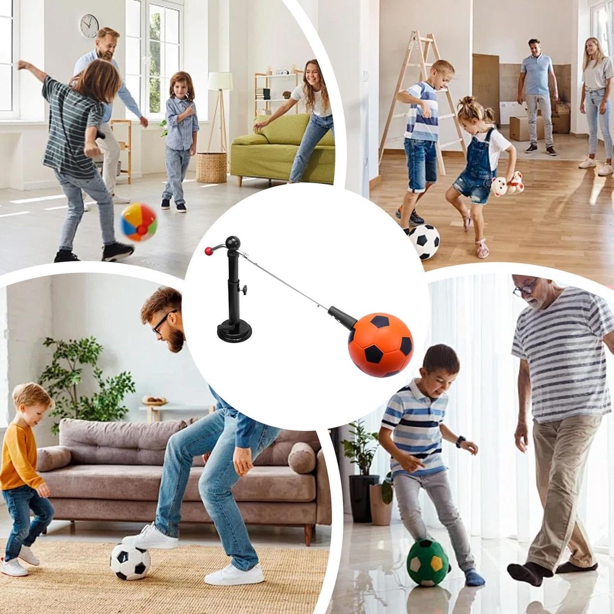 Voetbal Trainer - Snelheidstrainer Bal - Voetbalvaardigheden Oefenen - 360 Roterend Systeem - 42x19 cm - Niet gespecificeerd