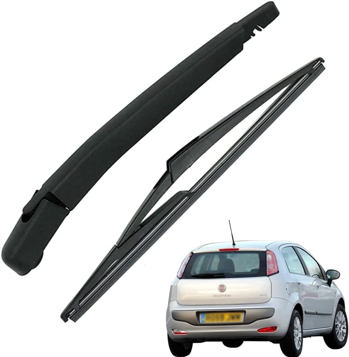 Achterruitenwisser Zwart, Vervanging Achterruitenwisser Arm Compatibel met GRANDE PUNTO 2005-2011