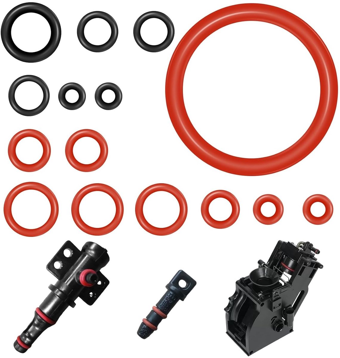 15 Stuks Sealing Ringen voor Latte Go O-Ringen en Vetset voor Volautomatische Koffiemachines Rubber Reserveonderdelen en Accessoires