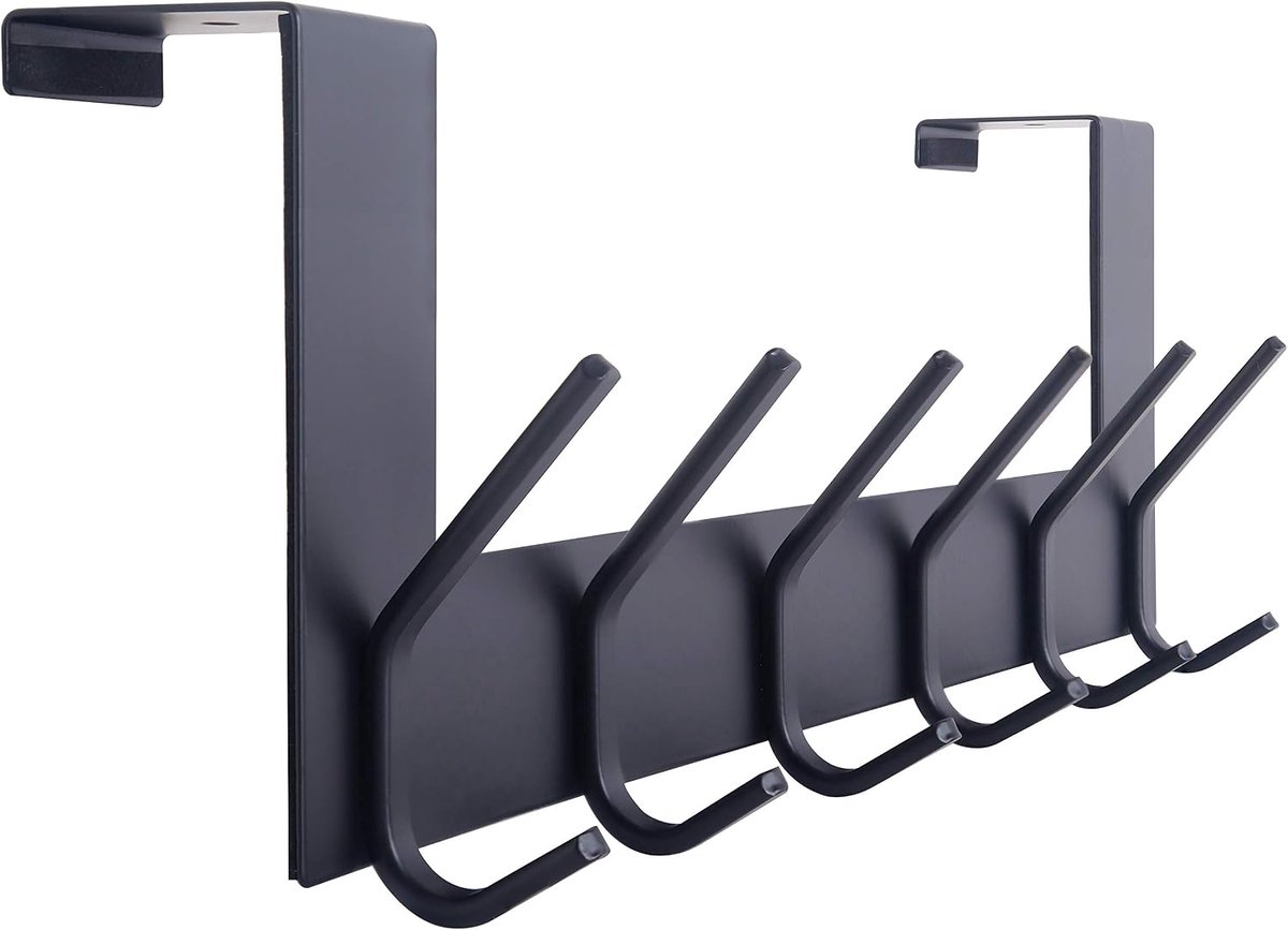 Over de deurhaak deurhanger: over de deur handdoekenrek met 6