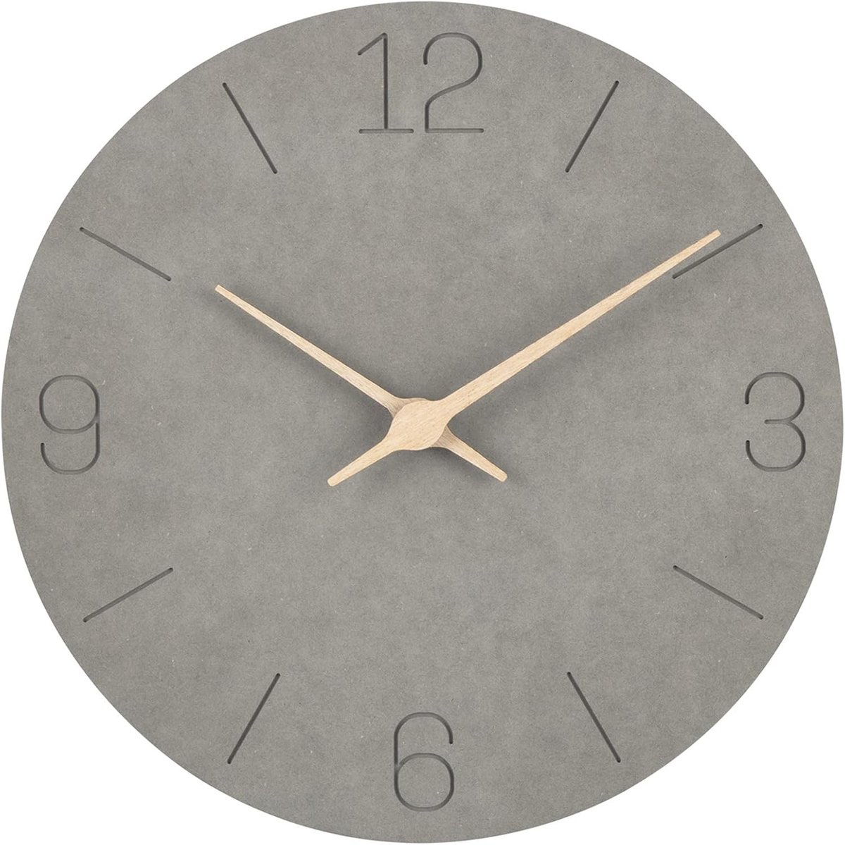 Ronde Wandklok 30cm - Stille Batterijklok voor Kinderen, Modern Design, Geschikt voor Keuken, Slaapkamer en Tuin Decoratie
