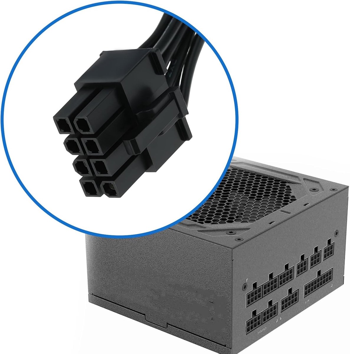 8Pin naar Dual 6+2 Pin PCIe GPU Modulaire Stroomkabel Compatibel met Gigabyte gp-P850GM