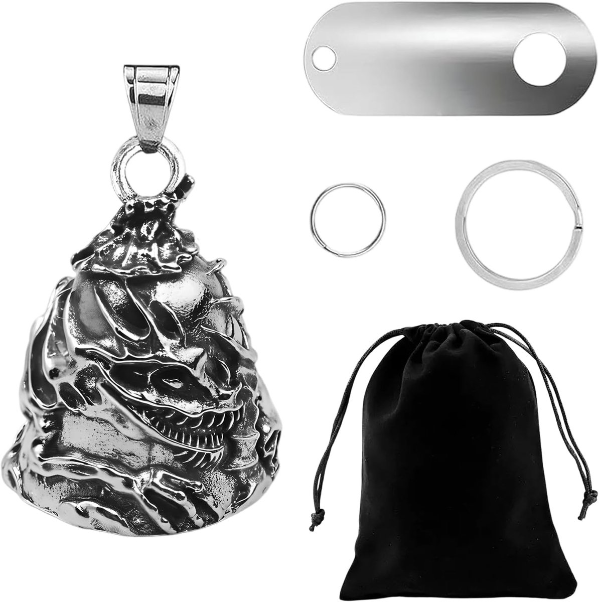 doodskop, accessoires voor motorfietsbel of sleutelhanger