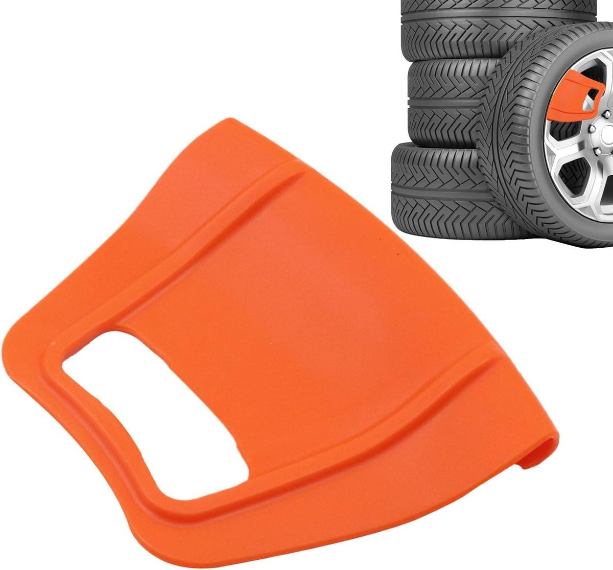 Velgrandbeschermer - Velg Bescherming - Banden Wisselen - Antislip Oppervlak - 13.8 x 10.8 x 1 cm - Oranje