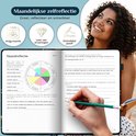 Open agenda met maandelijkse zelfreflectie, inclusief een cirkeldiagram.