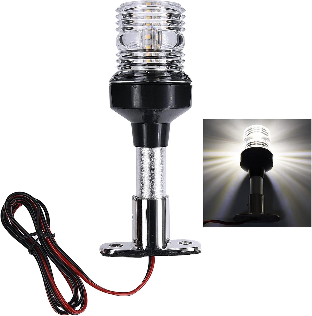 Navigatielamp, Zeilen Signalisatielamp, Marine LED Zeeboot Navigatielamp 4000~4500K | Voor zeilen, marinelicht, marineblauw, navigatielamp voor zeeschepen