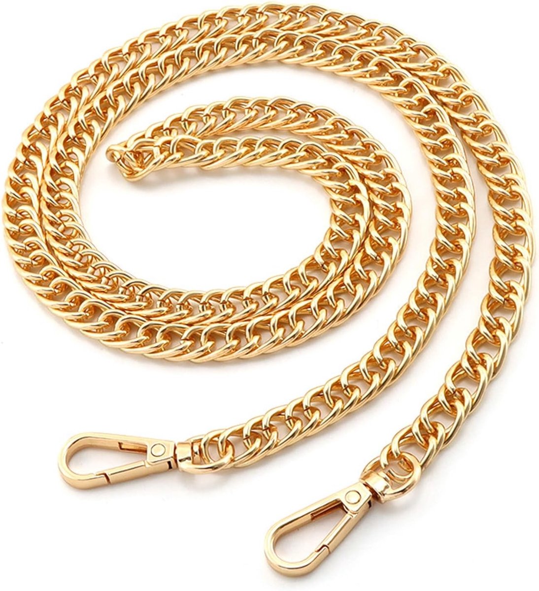 Vervangende gouden ketting voor handtas en schoudertas - 120 cm roestvrij staal, stijlvol en duurzaam