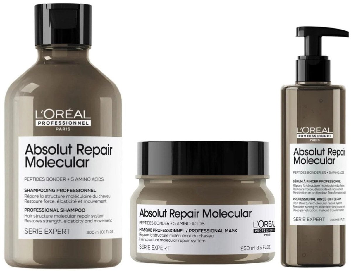 L'Oréal Professionnel - Absolut Repair Molecular Set - 300+2x250ml