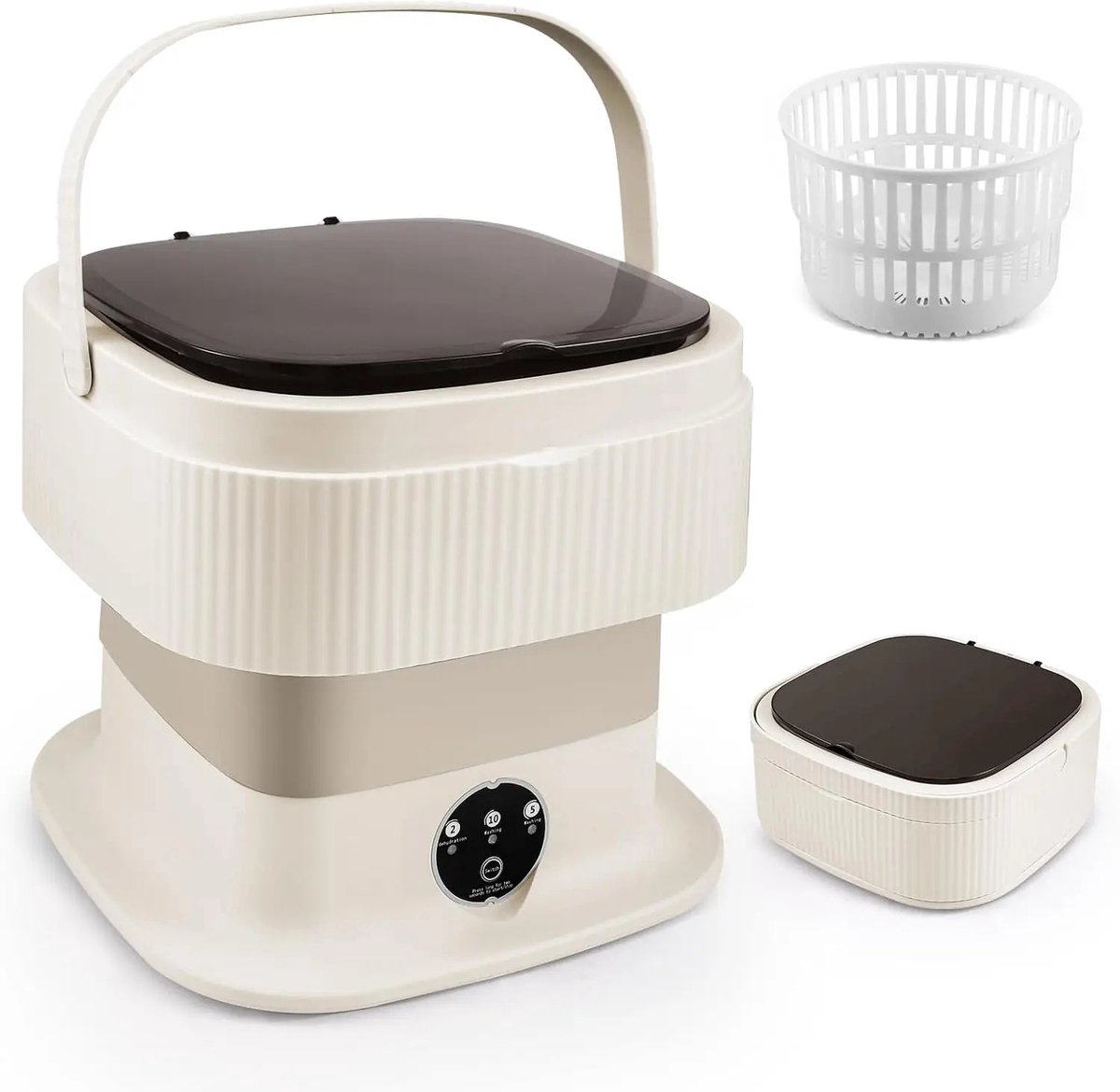 Billie & Loïs opvouwbare mini wasmachine Draagbare campingwasmachine Compact 11L Met centrifuge