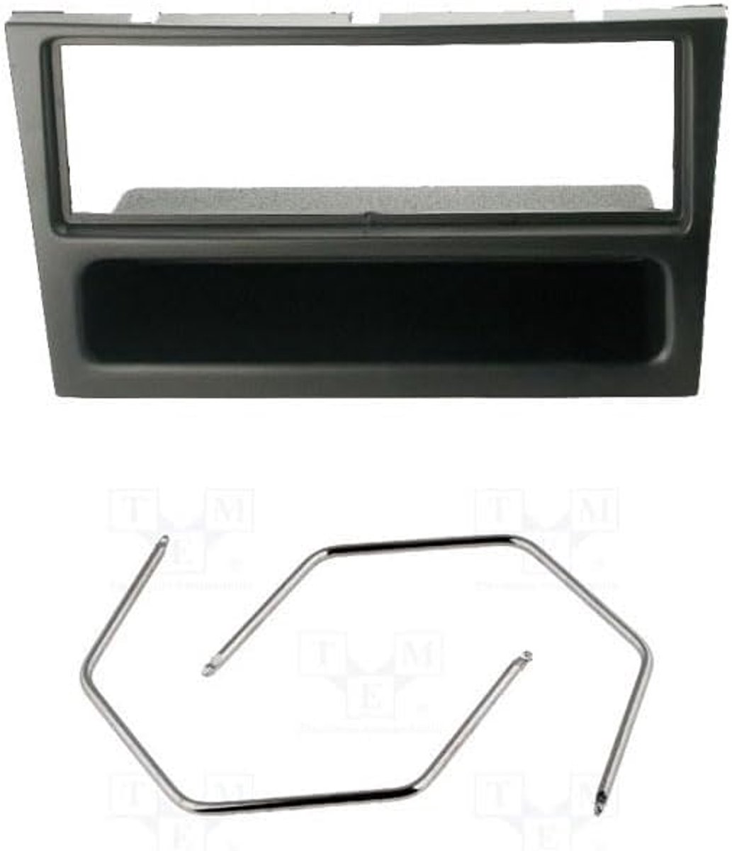 SnelShoppen - Audioproject A147 - Auto Radio Installatie Kit - Radio Paneel met Opslagcompartiment - Geschikt voor Opel Corsa C Combo Omega B Astra G