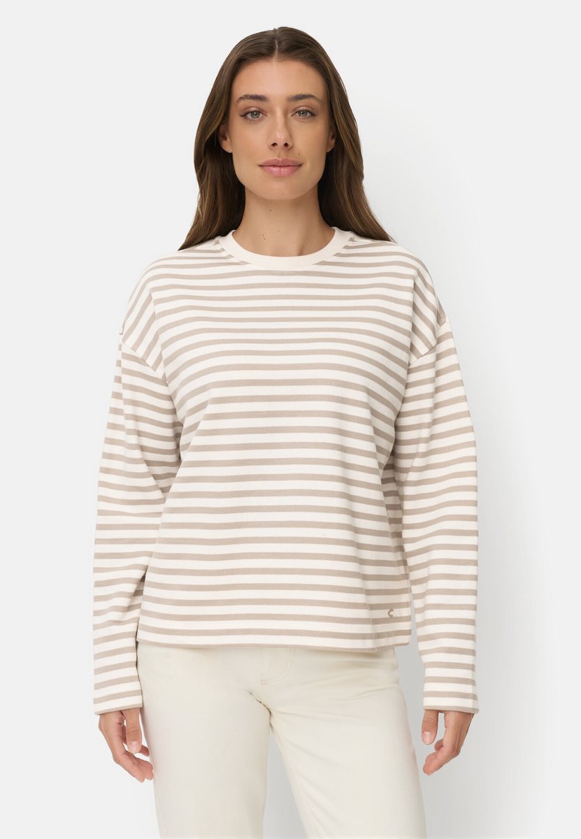 camel active Sweatshirt van een katoenmix - Maat womenswear-L - Grijs