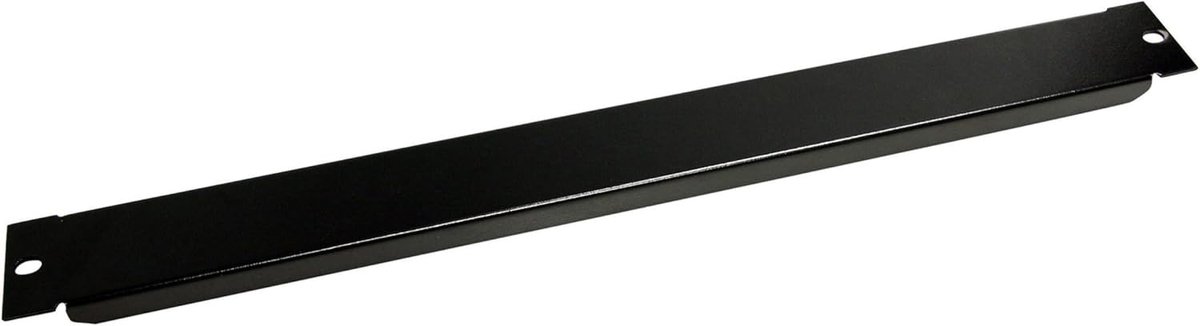1U Blanking Panel - Metal Rack Mount Filler Panel - voor 19" Server Rack Behuizing of Kast - Staal - Zwart (BLANKB1)