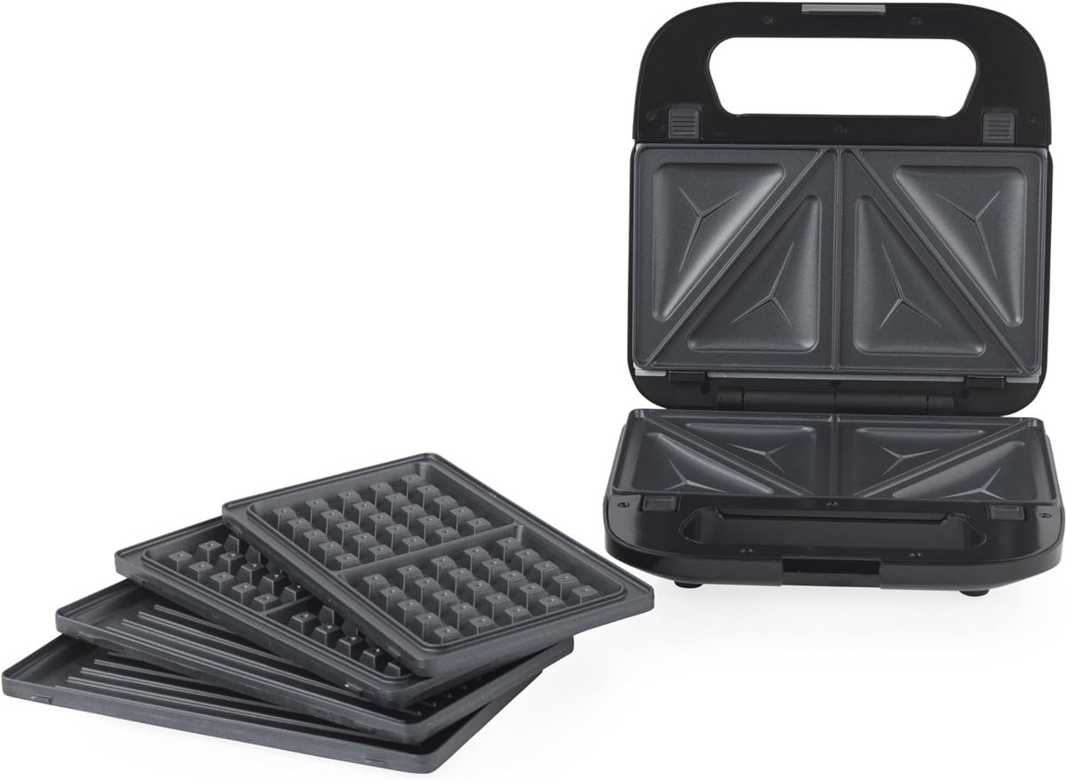 3-in-1 Snack Maker, sandwich-, panini- en wafelmaker 700 W