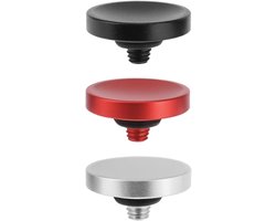 3 stuks Concave ontspanknop van aluminiumlegering, 11 mm, compatibel met Fujifilm XT5 X100VI XT50 X-Pro3, compatibel met Nikon ZF DF, compatibel met Lei-ca Q3 M10 M11