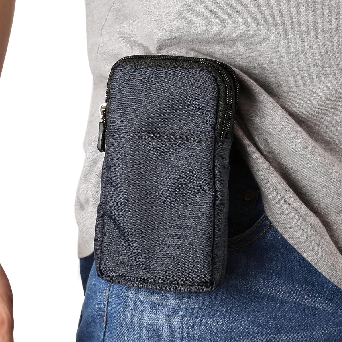 Schoudertas voor mobiele telefoon voor heren, riemtas voor