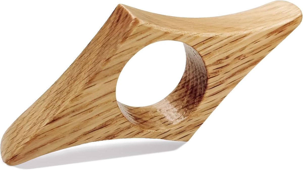Boekenbladwijzer, houten duimbladwijzer van 25 mm, bladwijzer voor
