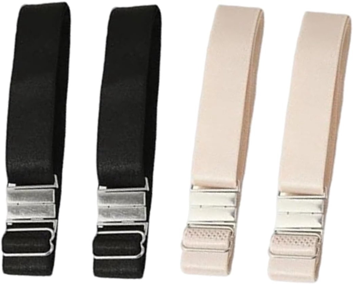 2 paar kousenbanden, kousenbanden, elastische riem, zwarte