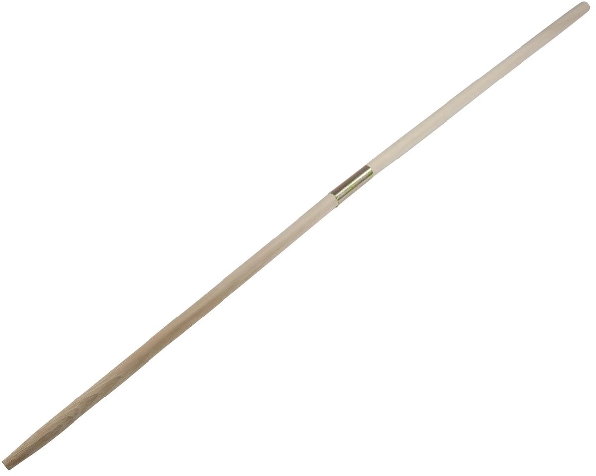 Deelbare beukenhouten gereedschapsteel 1600 x 28 mm met schroefdraad