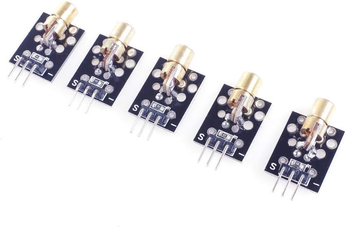 5 stuks 5V KY-008 650nm lasersensormodule voor Arduino Raspberry DIY