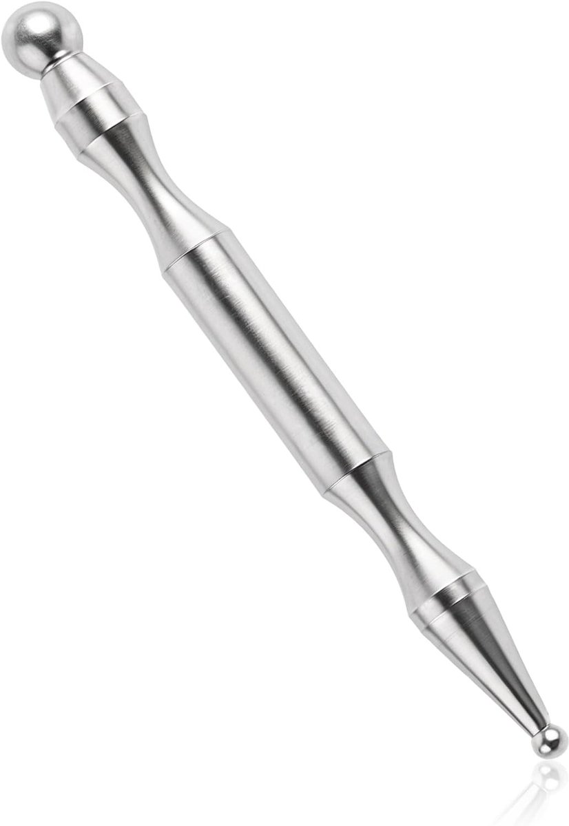 Acupunctuurnaald Pen met RVS Meridianen Massager voor Diepe Spierontspanning en Triggerpoint Therapie voor het Hele Lichaam