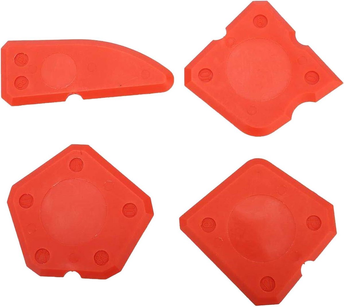 Glasschraper Set - Raamschraper Reinigingsschraper - Verf Verwijderen - 4-delige Wisserset - Niet gespecificeerd - Blauw Rood