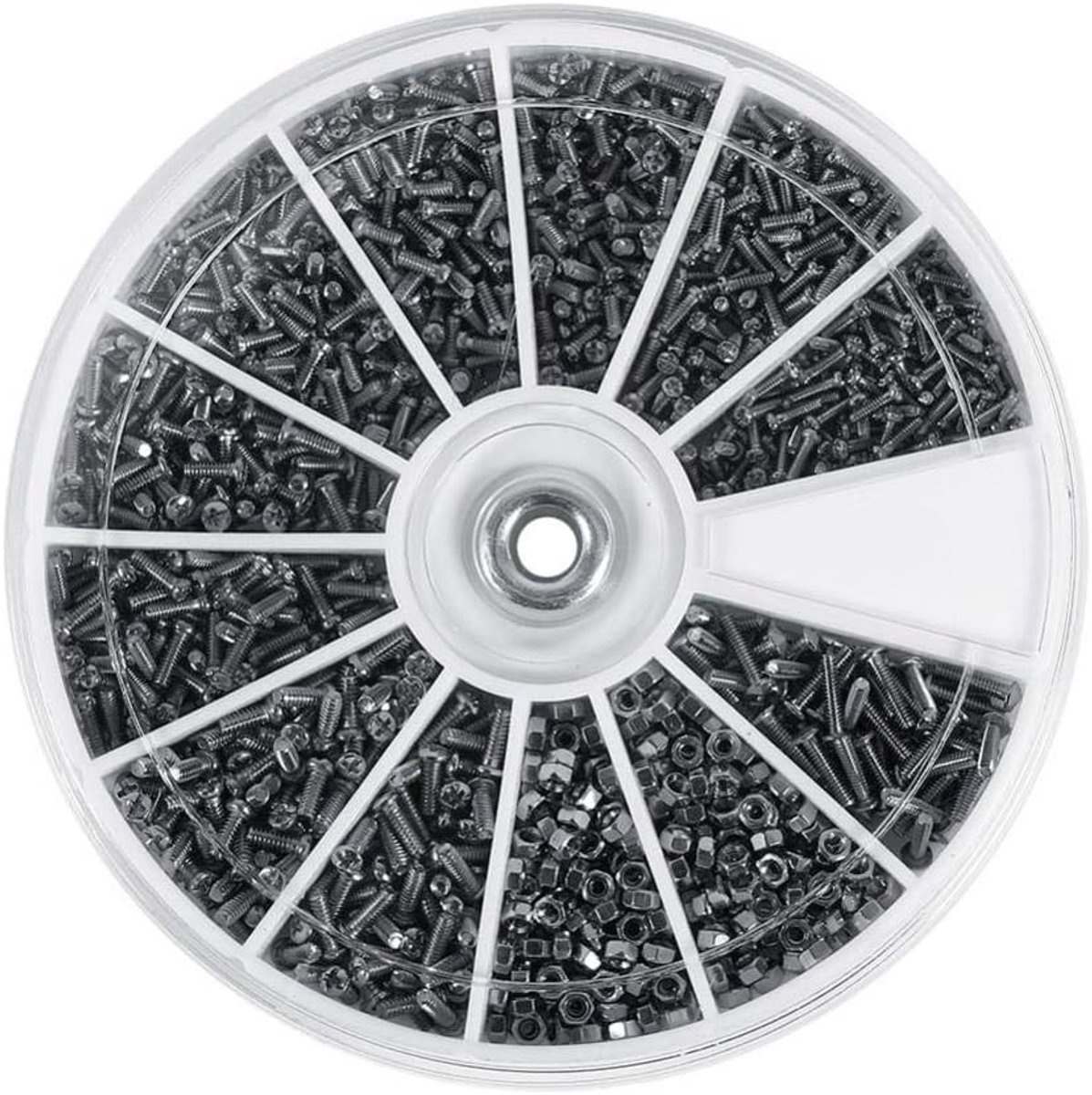 Kleine RVS Schroeven en Moeren M1 M1.2 M1.4 M1.6 voor Horloges en Brillen - Perfect voor Klusprojecten en Reparaties
