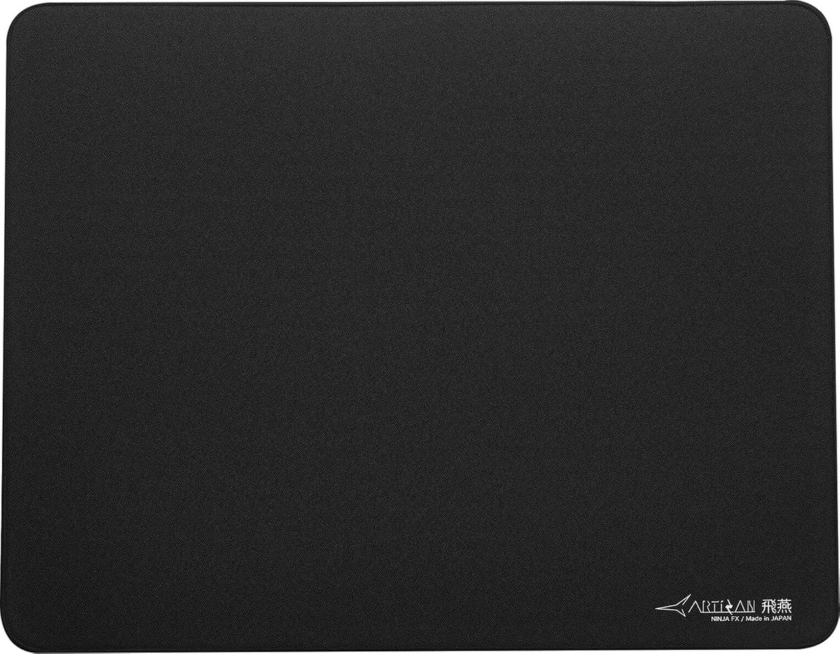 SnelShoppen - ARTISAN HIEN Zwart XL - Hoogwaardige Muismat met Licht Glad Oppervlak - 49x42x3 mm - Ideaal voor Gaming en Kantoor Gebruik