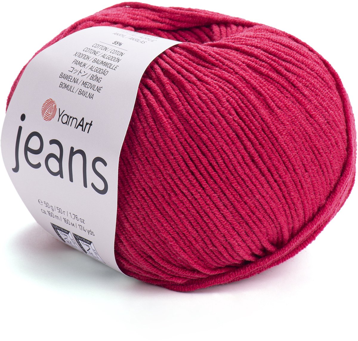 YarnArt Jeans – Katoenmix Breigaren – 50g – 160m – 55% Katoen / 45% Acryl – Voor Amigurumi & Kleding - Kleur 51