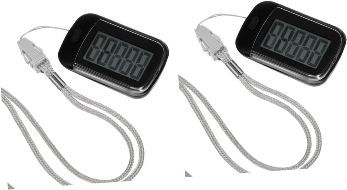 Stappenteller Clip - Wandelmeter Sensor - Dagelijkse Activiteit - Draagbaar Ontwerp - 6.2 x 4 x 2.4 cm - Zwart
