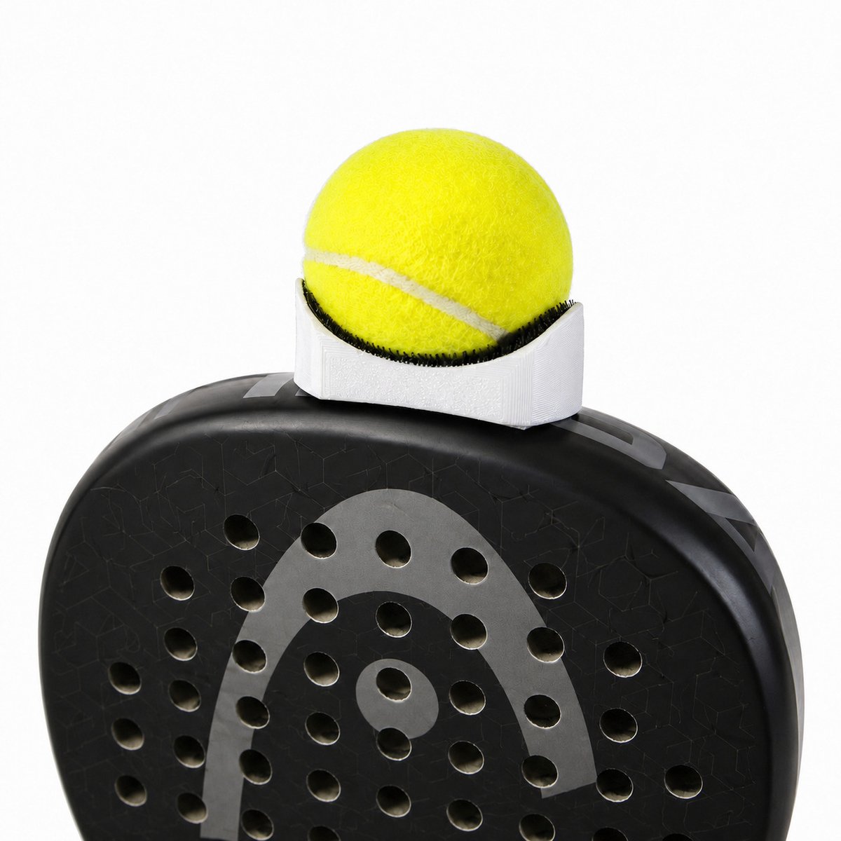 PadelLift™ - Ballenraper - Padel en Tennis - Ballen op rapen - Padel grap - Nooit Meer Bukken - Past op Elk Racket - Wit