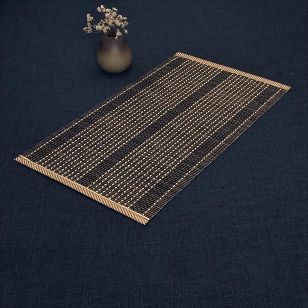 Bamboe Tafelloper - Placemat Tafelkleed - Tafel Decoratie - Natuurlijk Materiaal - 60 x 120 cm - Natuurlijk