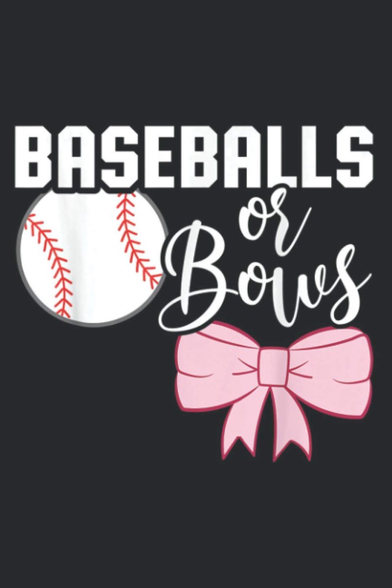 SnelShoppen - Cute Baseballs Of Bows Gender Reveal Notitieboek - Ongeorganiseerd Dag Planner - 6 x 9 Inch Notitieboek, To Do Lijst, Dagelijkse Organis