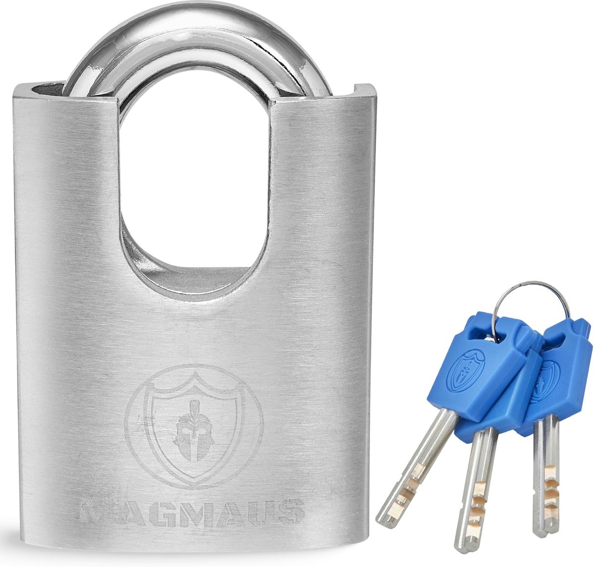 SnelShoppen - Heavy Duty Hangslot 10mm Staal met 3 Sleutels - Weerbestendig, Antisnij, Ideaal voor Opslag, Verzendcontainers en Poorten