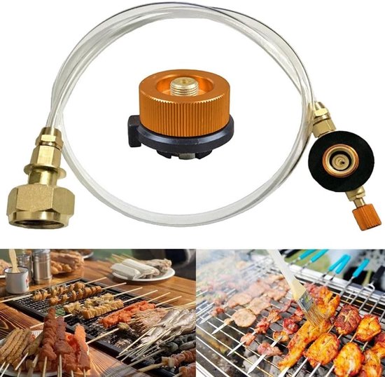 SnelShoppen - Propaan Adapter voor Camping, Gasfles Adapter, Gasvuladapter voor Campingfornuis, Geschikt voor Propaan en Butaan, Outdoor Koken, Inclus — afbeelding 3